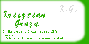 krisztian groza business card